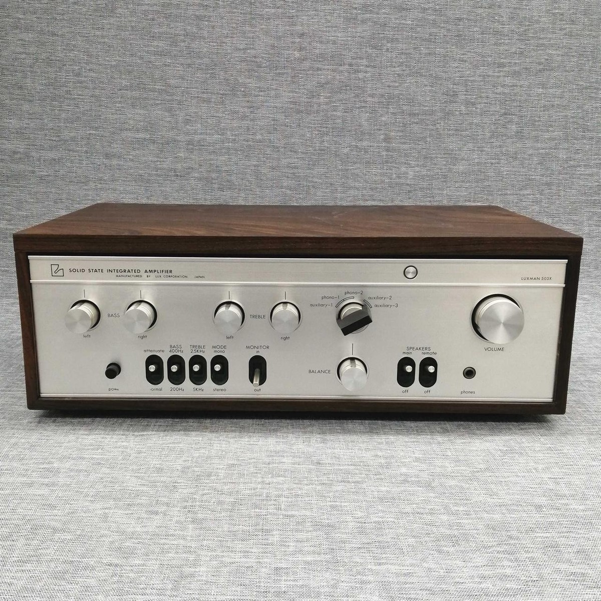 LUXMAN 503X ソリッドステートアンプ 4）LUXMAN SQ－503X