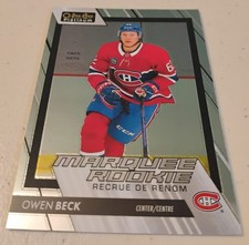 23 24 O PEE CHEE PLATINUM MARQUEE ROOKIE OWEN BECK #225