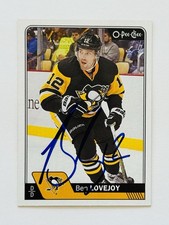 Ben Lovejoy Pittsburgh Penguins Autographed 2016-17 OPC Hockey NHL Card #504 COA