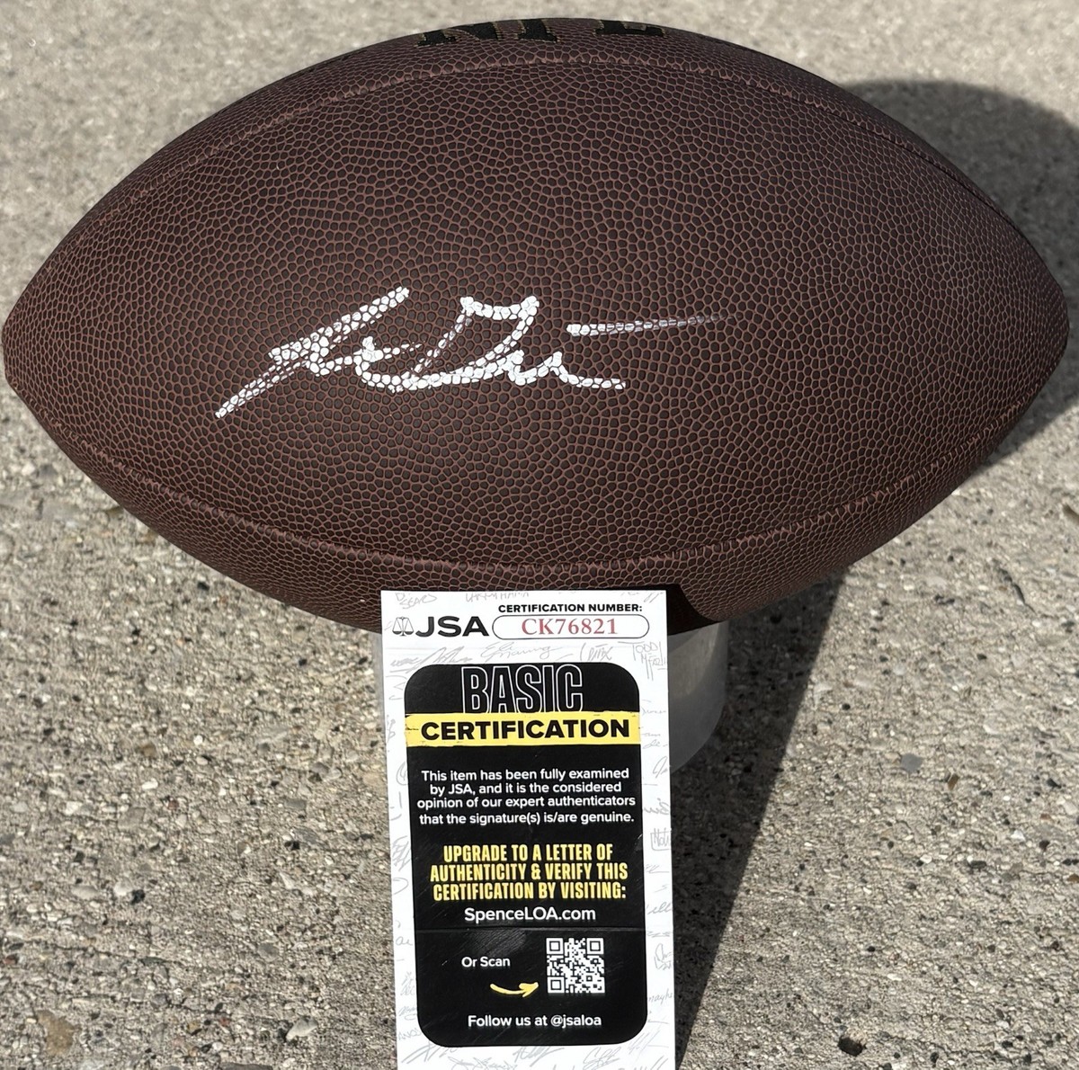 JAXSON DART SIGNED NFL Football JSA COA NEW YORK GIANTS | eBay
