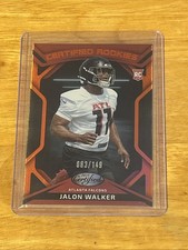 2025 Panini Certified - Certified Rookies Jalon Walker #CRK-JWR Mirror Orange...