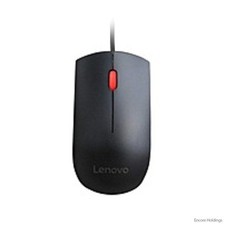 Lenovo Essential Wired Optical Mouse - Black - 1x USB - 1600 DPI - 4Y50R20863