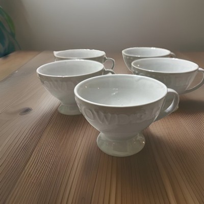 5 Chowder / Soup Mug/Cup/Bowl, Vintage Ceramic Stoneware By Roux Collection 