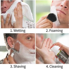 Hair Shaving Brush Men Salon Barber Broken Hair Beard Shave Brush With Wood WT