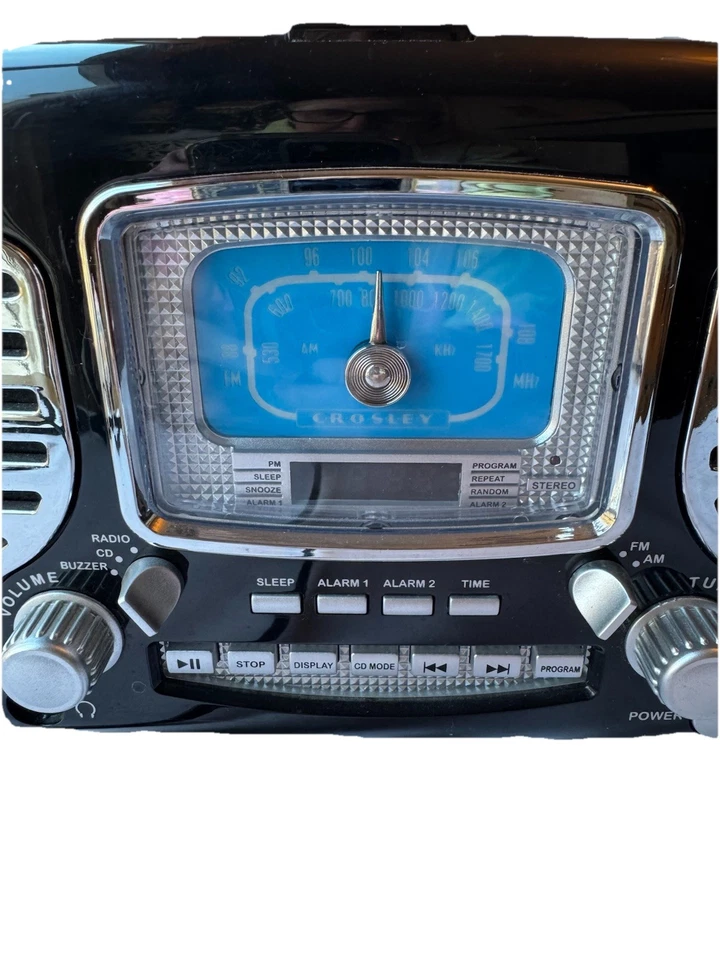 Crosley Cosir CR612-BK Reloj despertador digital dual Reproductor de CD Radio AM/FM Negro Foto 4 de 4