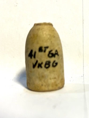 CIVIL WAR CONFEDERATE ENFIELD NOSE CAST BULLET MM 238 OR SIMILAR 41ST GEORGIA