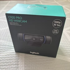 Logitech C920 Pro HD Webcam  1080p  - Black Sealed Box - excellent value webcam