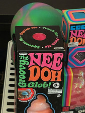 PINK Schylling Groovy Glob Nee Doh Squishy Tactile Squeeze Toy, Ages 3