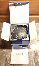 HOPOPRO 21651 High Pressure Shower Head 5 Settings Fixed 4.1 Inch NEW OPEN BOX