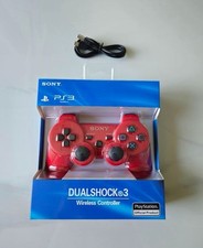 🎮 Manette PS3 Rouge + chargeur offert 🎁 "Neuve et Scellée 🔒"