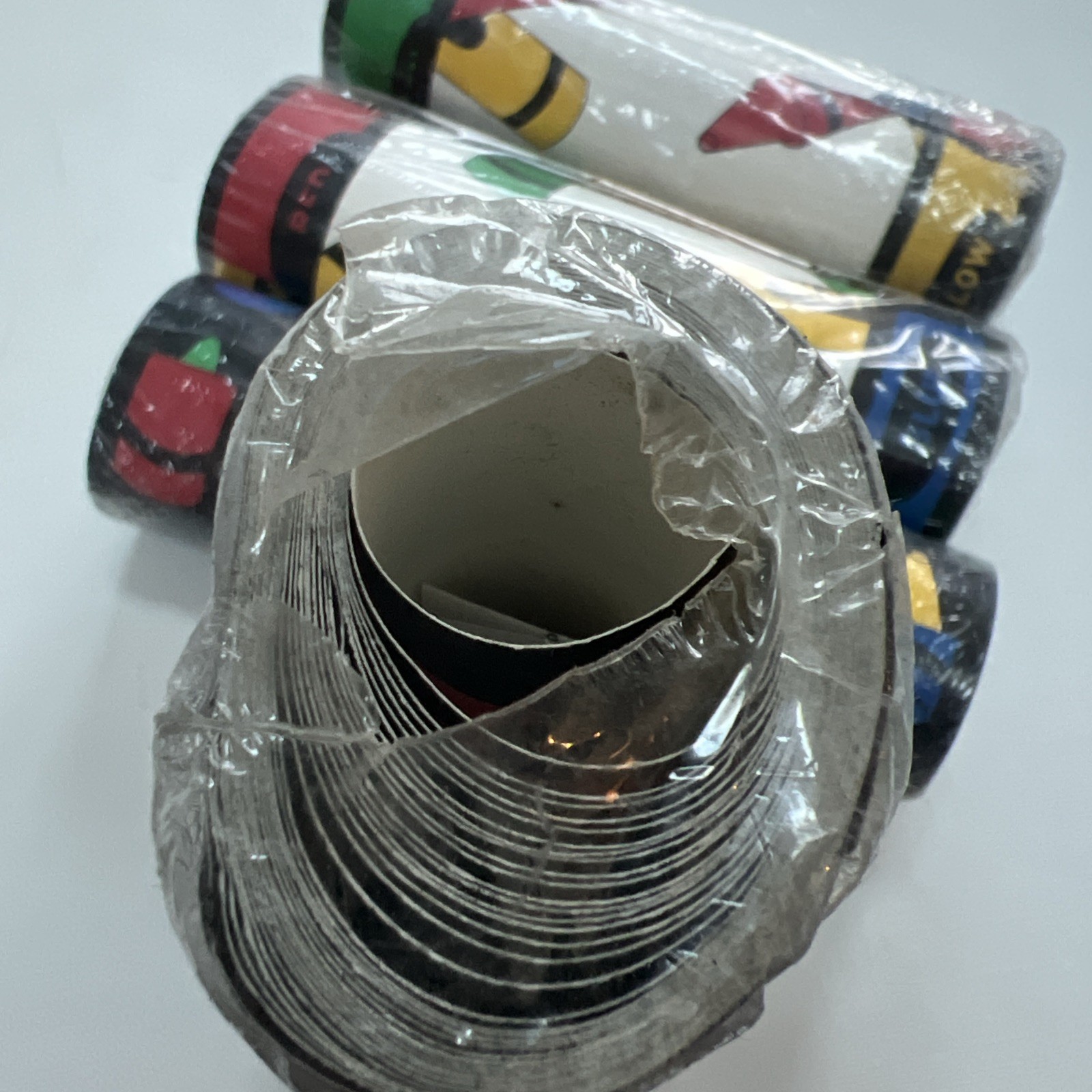 4 NOS Rolls Crayons Imperial Wallcoverings Inc 5 Yards Border USA Perfect Fit