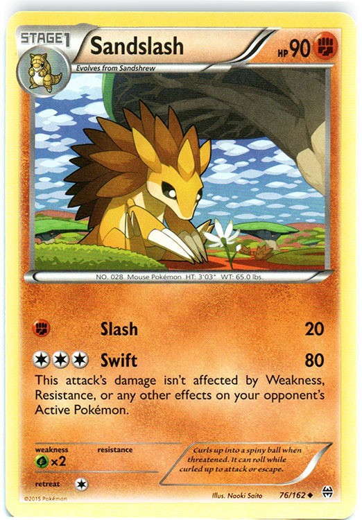 Sandslash - 76/162 - Uncommon Lightly Played BREAKthrough