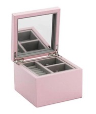New Pandora Pink Jewelry Organizer Box Storage Display Case With Mirror.
