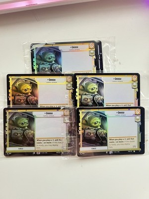 5  INCLUDED Star Wars The Mandalorian And Grogu AMC EXCLUSIVE Collectable Cards