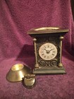 VINTAGE MANTLE CLOCK LOOK LIKE CIGARETTE DISPENSER WITH LIGHTER LID — photo 4