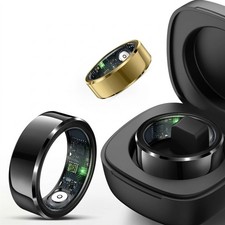 Smart Ring Men Women Health Tracker Heart Rate Sleep Monitor 5ATM Waterproof iOS