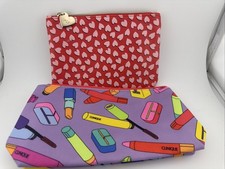 Lot of 2 Clinique, Ipsy  Cosmetic Makeup Bags New Without Tags