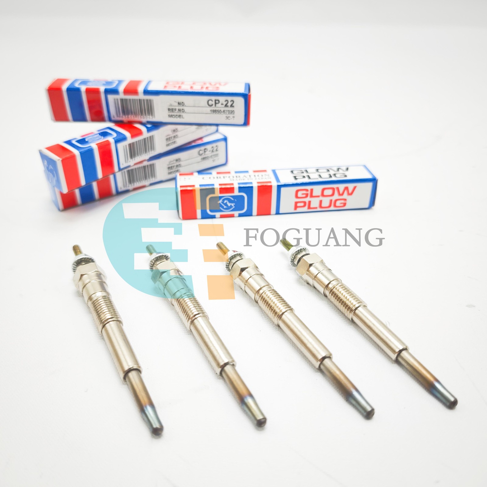 4x Glow Plug HKT CP-22 For Toyota 1KZ-TE 1CT 1KZ-T 19850-67030