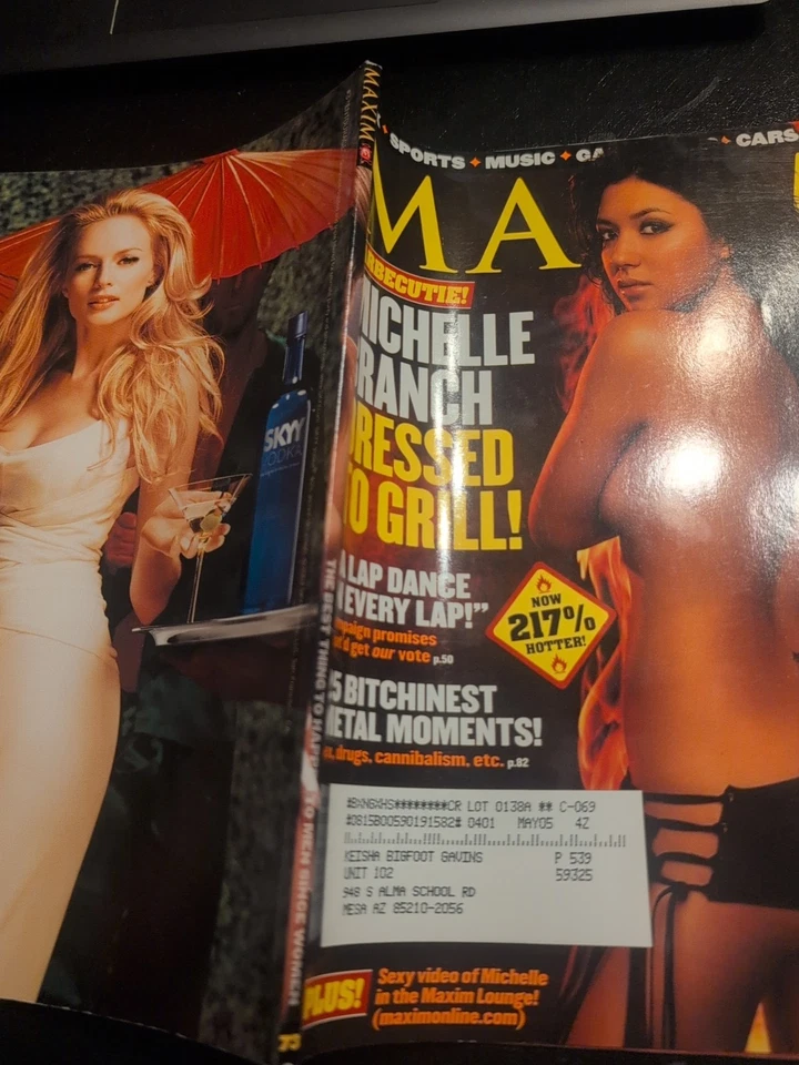 Maxim Jan 2004 – Michelle Branch Cover – Sexy Barbecue Shoot Foto 3 de 4