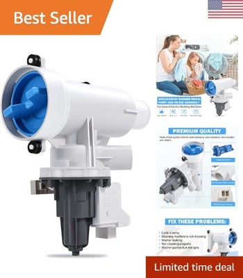1-  GE Washer Drain Pump & Filter Assembly - Quick Fix Solution