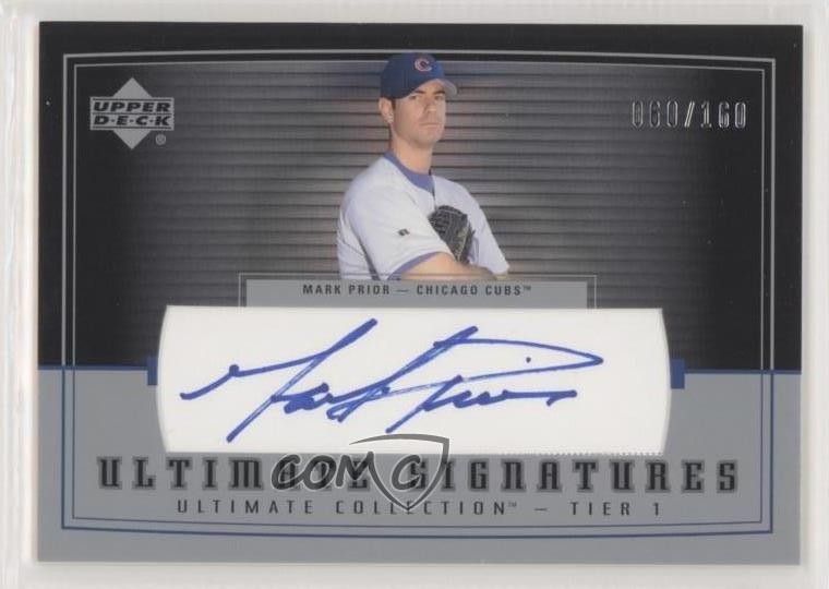 2002 Upper Deck Ultimate Collection Signatures 60/160 Mark Prior Auto 0c6