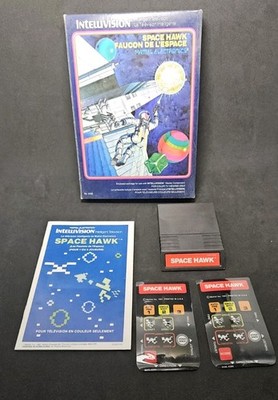 Intellivision Space Hawk Video Game (1981) Complete CIB With Manuals And Inlays