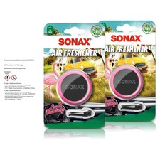 SONAX 2x AIR FRESHENER SWEET FLAMINGO LUFTERFRISCHER AUTODUFT FÜR LÜFTUNGSGITTER