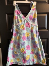 Rare Vintage Y2K Lilly Pulitzer Hibiscus Halter Dress Euc Size 6
