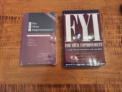 FYI: For Your Improvement: 2 Editions: 3rd, new, shrink wrapped; 4th, very good 