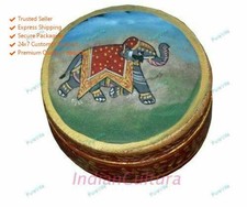 Khanjeera Tambourine Dufli Goat Skin Matching for Adults Dance Performance Style