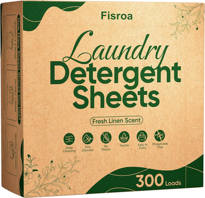 #ad #ad Travel Laundry Detergent Sheets 300 Loads Eco Friendly Washing Detergent Sheets $11.42