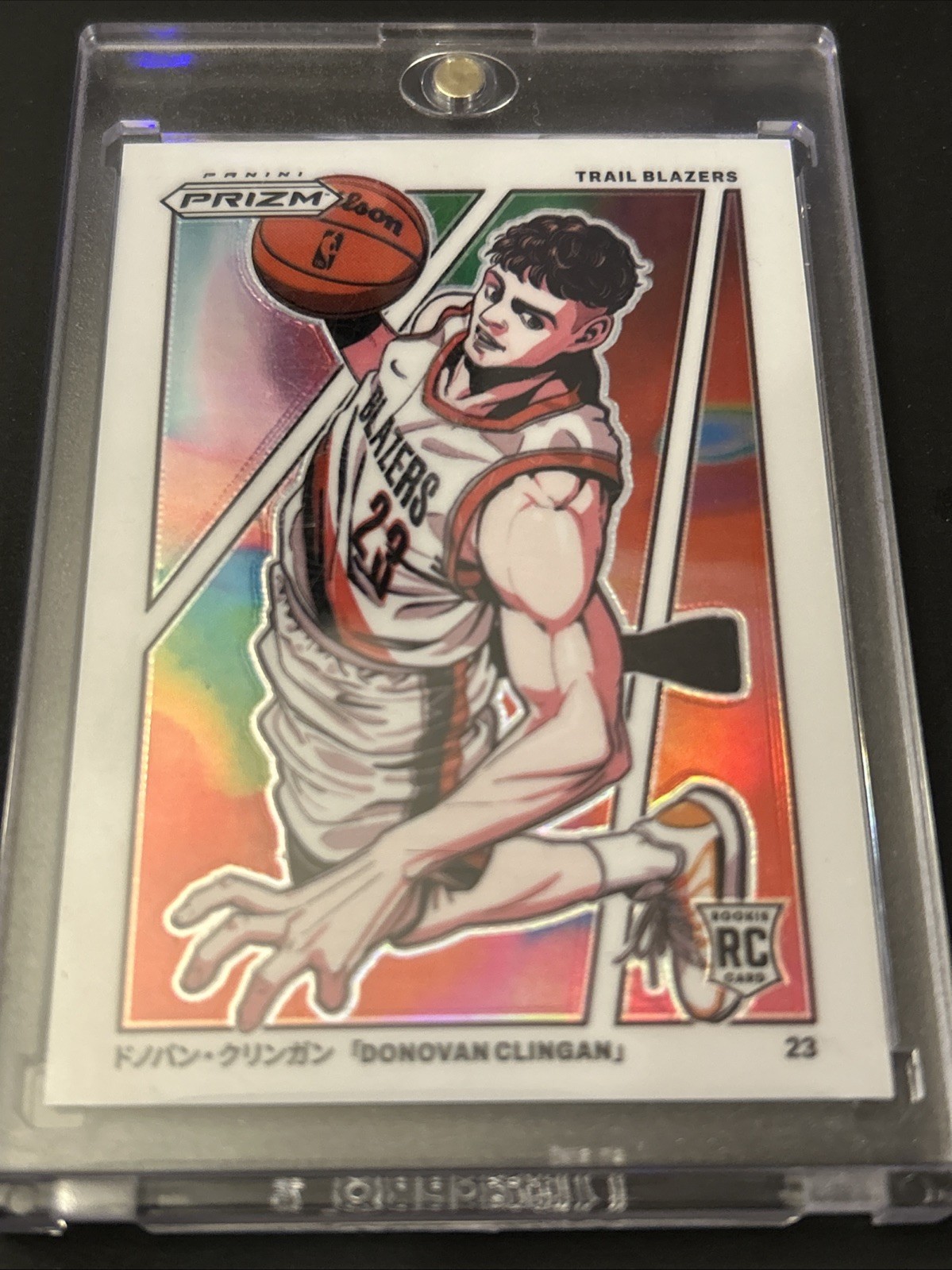 Donovan Clingan 2024 Panini Prizm Manga #10 Rookie (Looks Great) Great Centering