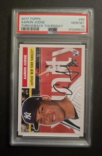 2017 Topps Aaron Judge Throwback Thursday 1956 PSA 10 Gem Mint #68 Pop 72 NY