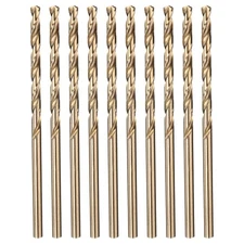 10pcs Drill Bit - 2.5mm 135° Gold for Woodworking Handicraft Use