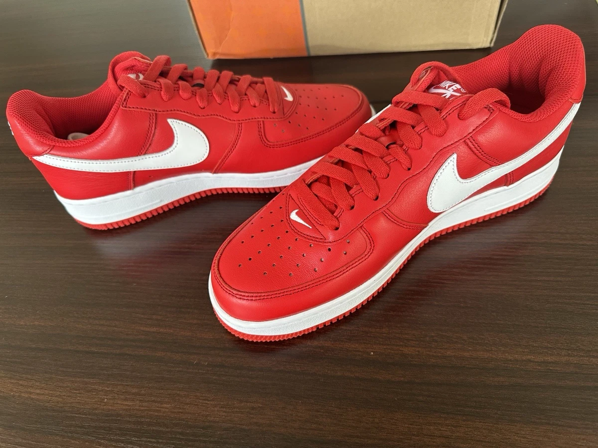 Nike Air Force 1 Retro Low University Red | eBay