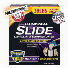 Arm  Hammer Clump  Seal Slide Clumping Multi-Cat Clay Cat Litter-FREE SHIP