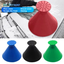 Magical Car Windshield Ice Snow Remover Scraper Tool Cone Shaped Round Funnel