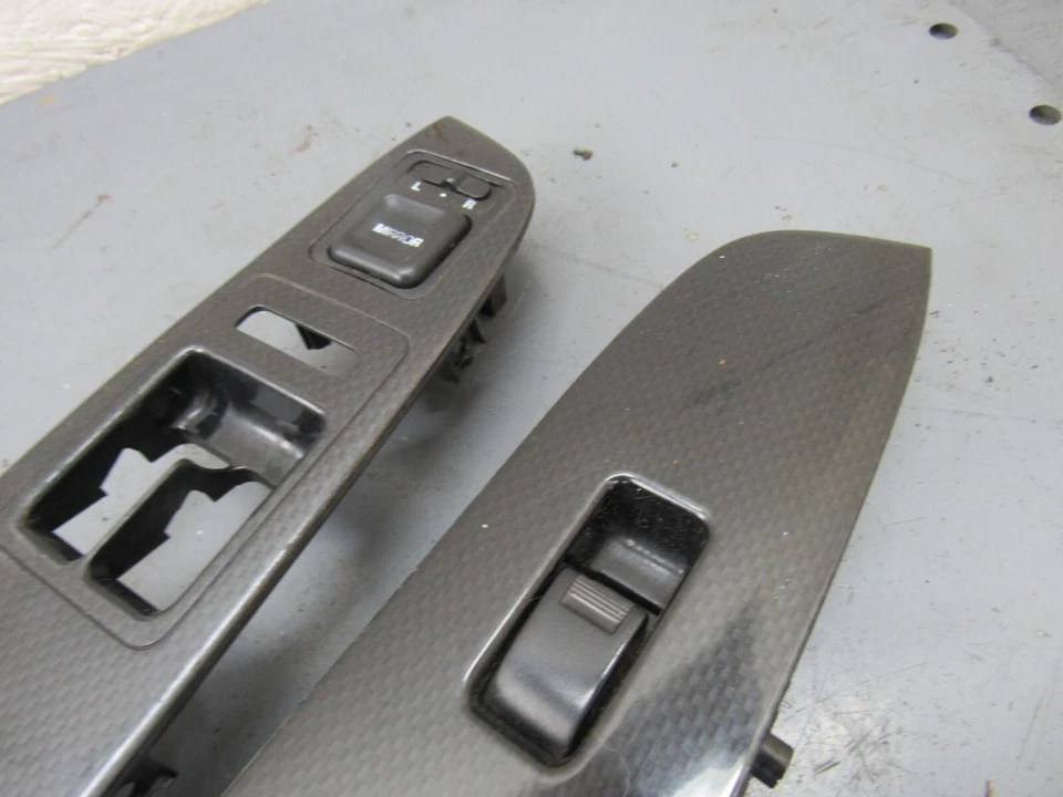 Manija de agarre interior Honda Prelude fibra de carbono izquierda derecha 1997-2001 OEM Foto 4 de 4