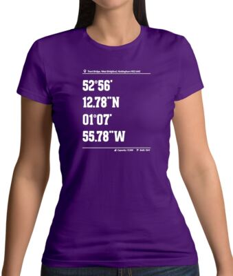 Cricket Ground Coordinates Trent Bridge - Damen T-Shirt - Fan Love Player