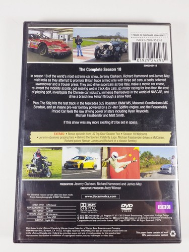 Top Gear The Complete Season 18 DVD 3-Disc Set Region 1 BBC India Special - 第 2/4 張圖片