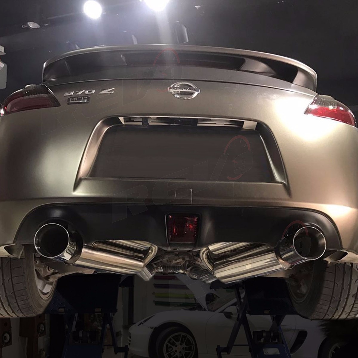 For 370z VQ37 09-21 Dual Catback Exhaust Double-Wall Muffler Tip