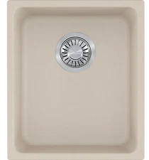 Franke KBG11013CHA 13" Kubus Granite Undermount Kitchen Sink – Champagne