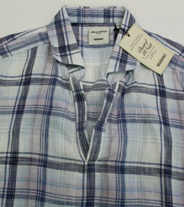 NWT MURANO BAIRD McNUTT Linen Plaid Shirt Mens Size XL Pullover 762711209638 | eBay