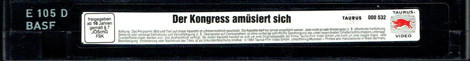 (VHS) Der Kongress amüsiert sich - Curd Jürgens, Gustav Knuth, Lilli Palmer - Bild 3 von 3