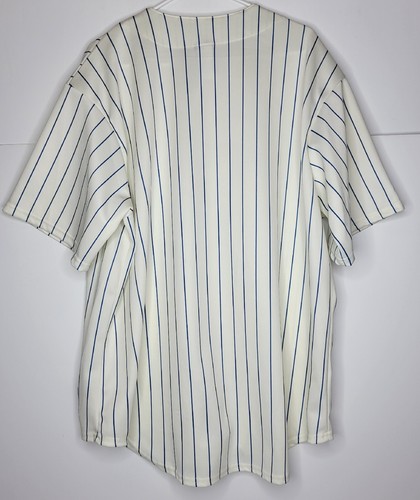 New York Mets Pinstripe Authentic Majestic MLB Baseball Jersey Sewn XL Authentic - Picture 2 of 5