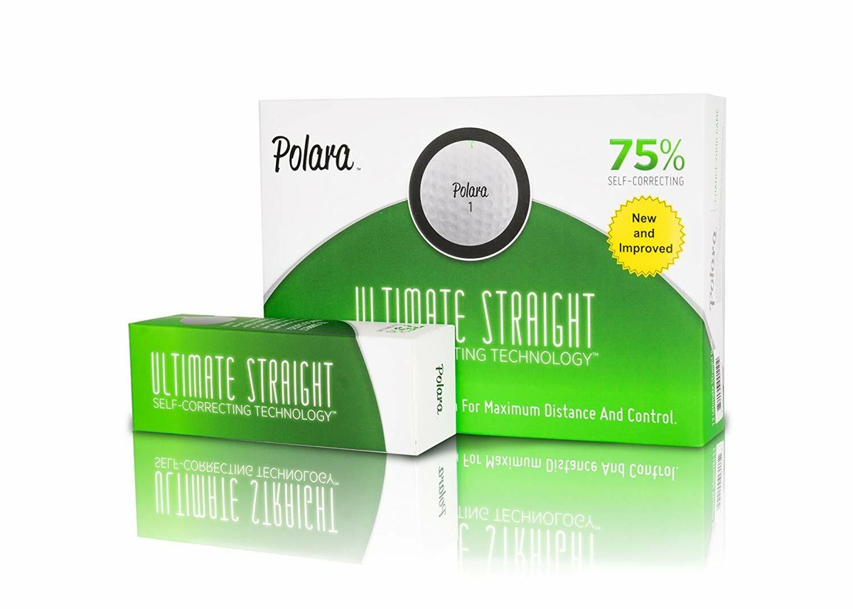 Polara Self-Correcting Golf Balls 4箱 1 DOZEN Polara Ultimate Straight 75% SELF CORRECTING Golf