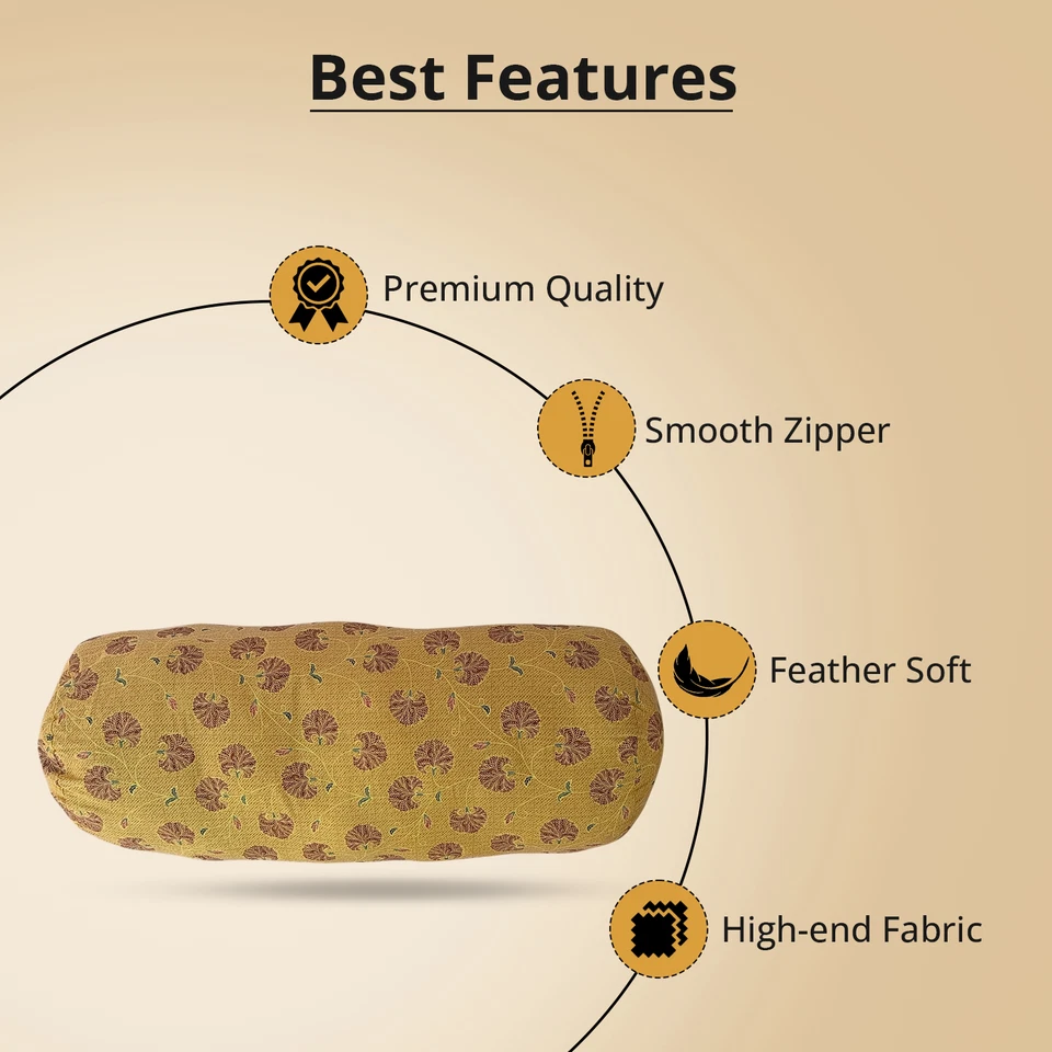 Premium Quality 30-inch Decorative Bolster Pillow - Image 3 of 4