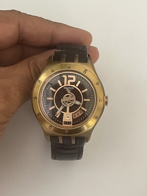 Swatch Swiss Stainless Steel Patented Quartz Men's Watch With