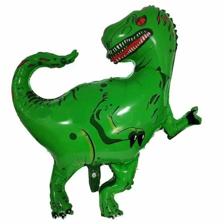 BALLON GONFLABLE DINOSAURE T-REX TYRANNOSAURE DECORATION ENFANT FETE 72x73cm - Photo 1/1