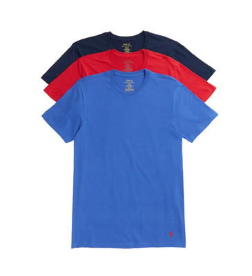Polo Ralph Lauren Assorted Color Classic Crew T Shirts 3 Pack Men's Size M 88131 | eBay